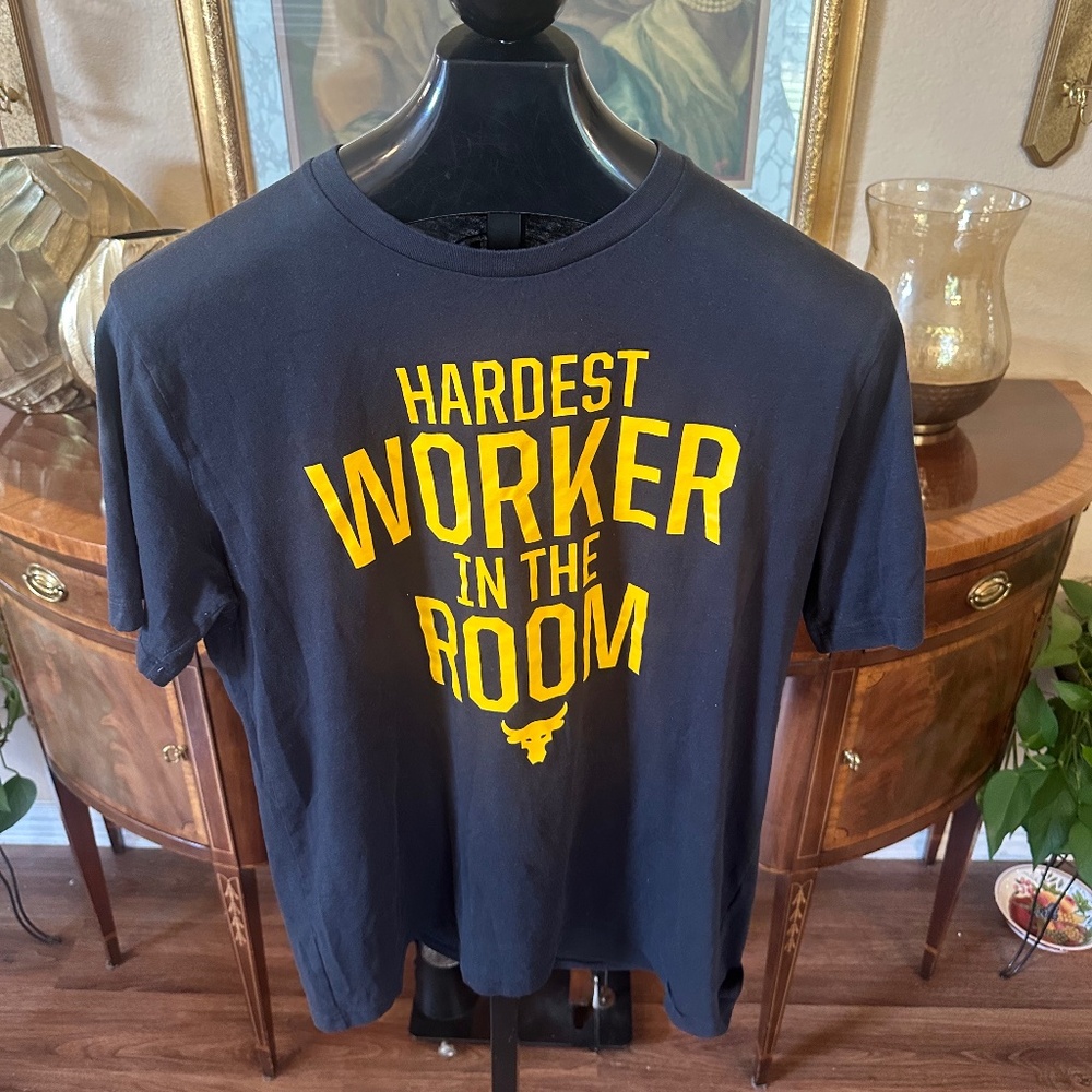 UA ‘The Rock’ The Hardest Worker in the Room T Shirt